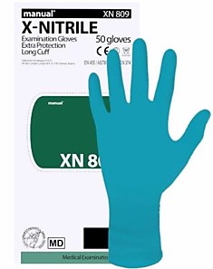 MANUAL XN809 перчатки нитрил (M) (50шт)													