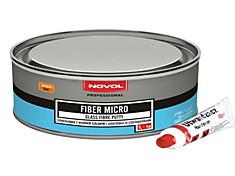 NOVOL Шпатлевка 1кг FIBER MIKRO со стекловолокном