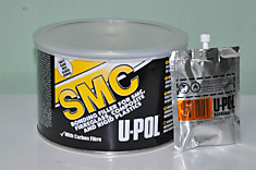 U-POL Шпатлевка 1,1л SMC Carbon (черная) банка